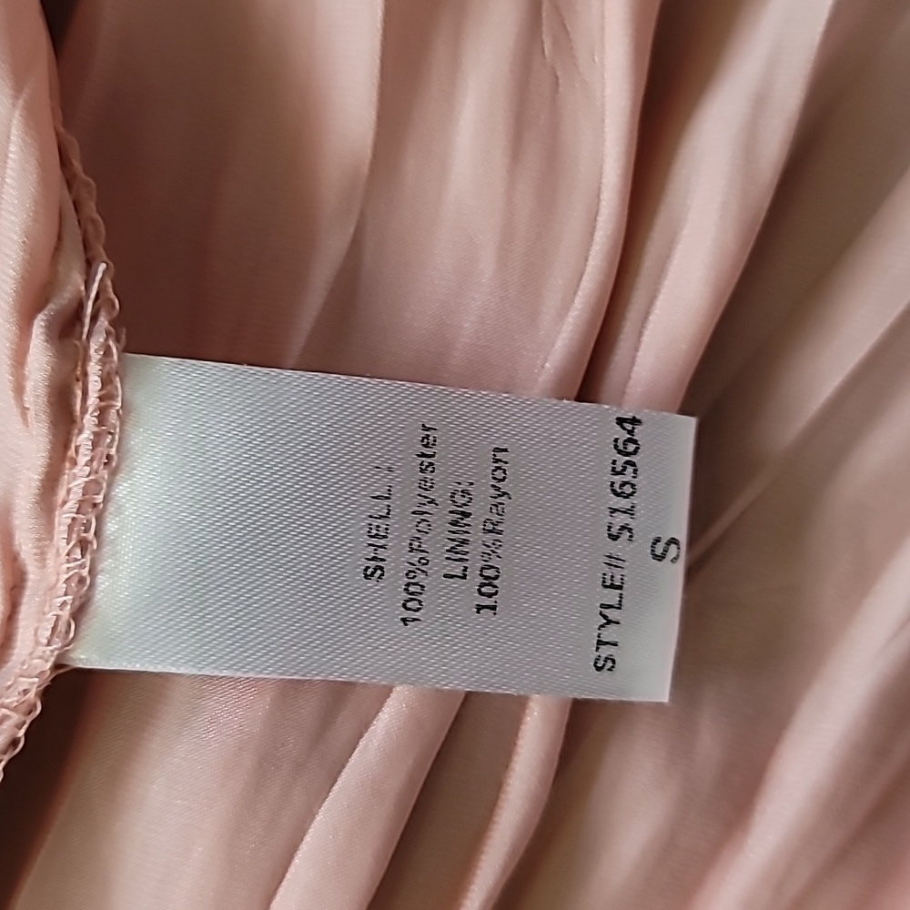 Mustard Seed Blush Pink Sleeveless Smocked Pleated Cocktail Mini Dress - Picture 10 of 10